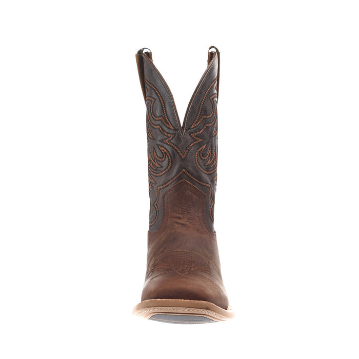 Hyer Boots Men's Bucklin Tan Crunch Cowhide Vamp 11in Light Coal Cowhide Top