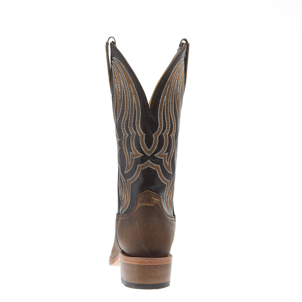Hyer Boots Men`s Stafford Tan Crazy Vamp 13In Chocolate Top Boot — NRS