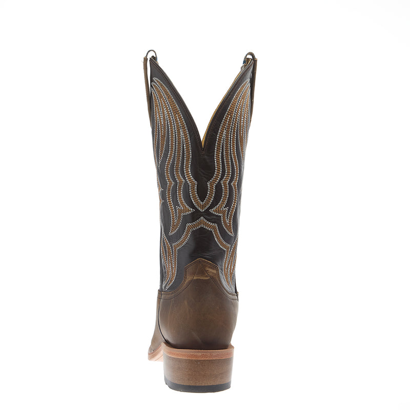 Hyer Boots Men`s Stafford Tan Crazy Vamp 13In Chocolate Top Boot