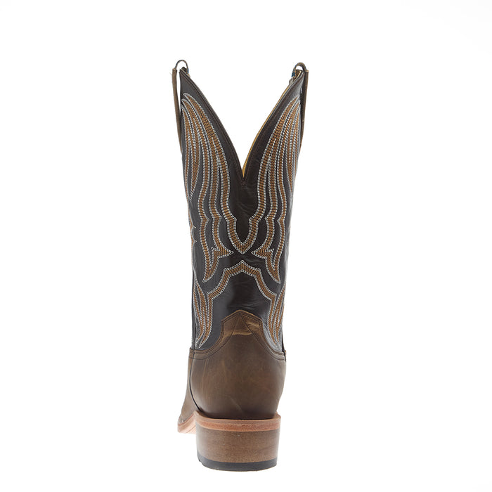 Hyer Boots Men`s Stafford Tan Crazy Vamp 13In Chocolate Top Boot