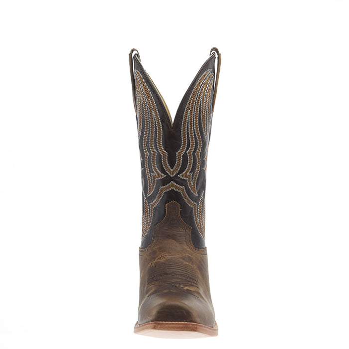 Hyer Boots Men`s Stafford Tan Crazy Vamp 13In Chocolate Top Boot