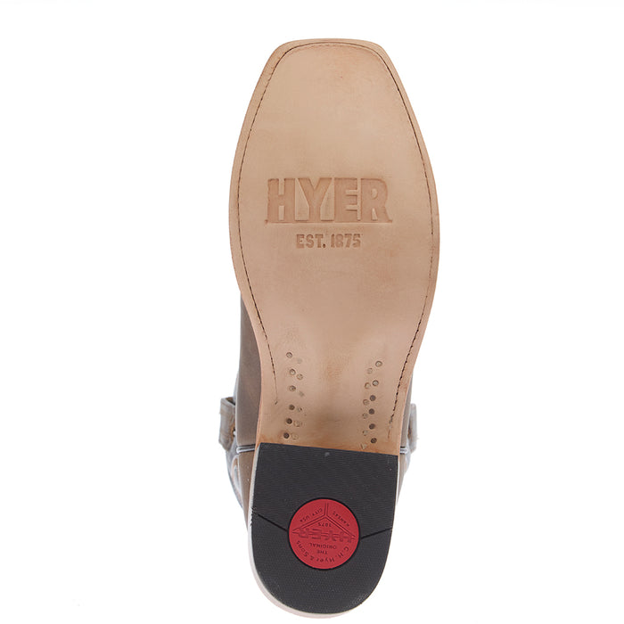 Hyer Boots Men`s Stafford Tan Crazy Vamp 13In Chocolate Top Boot