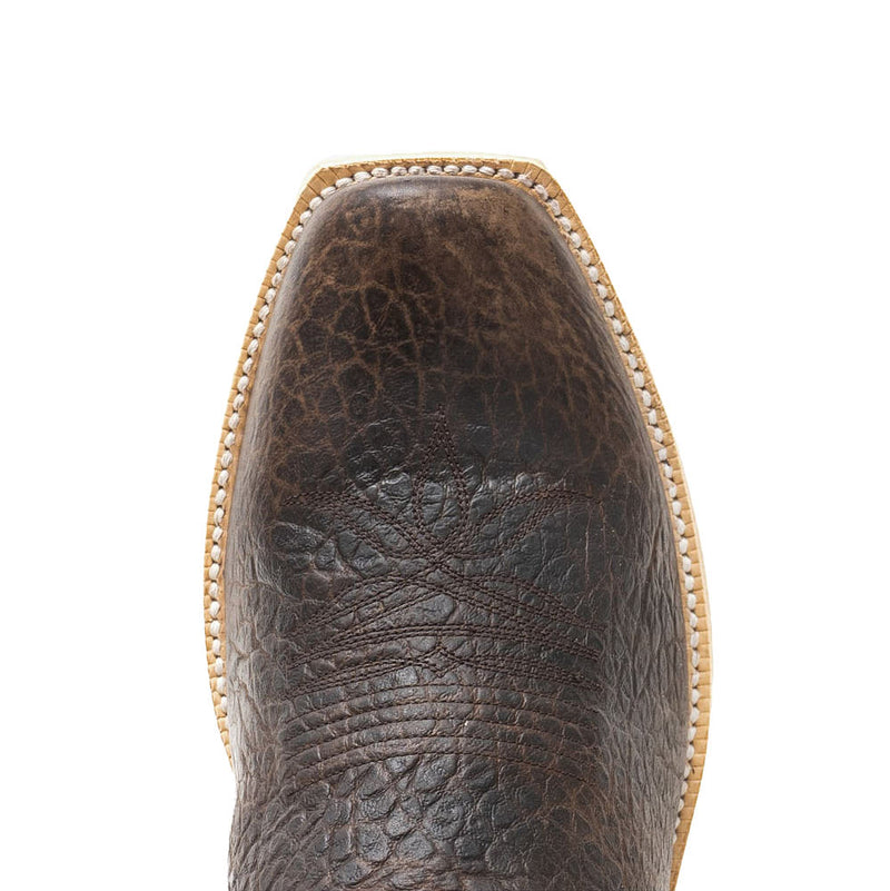 Hyer Boots Men's McCune Matte Chocolate Bison Vamp 13in Deep Aqua Cowhide Top