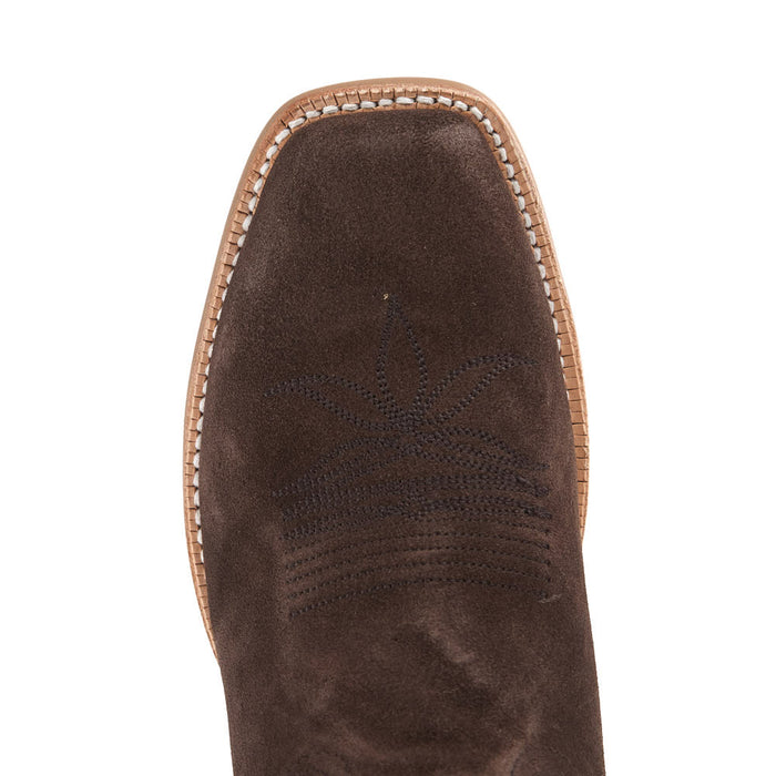 Hyer Boots Men's Burrton Chocolate Suede Vamp 13in Dusty Taupe Cowhide Top