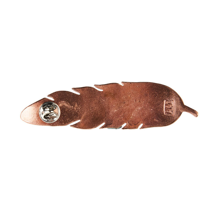 Austin Accent Inc. Copper and Black 4in Feather Hat Pin