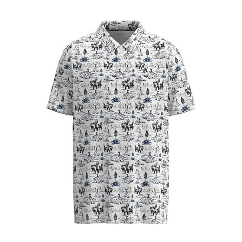 Hooey Mens Cowboy Golf Weekender Polo