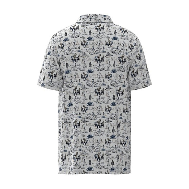 Hooey Mens Cowboy Golf Weekender Polo