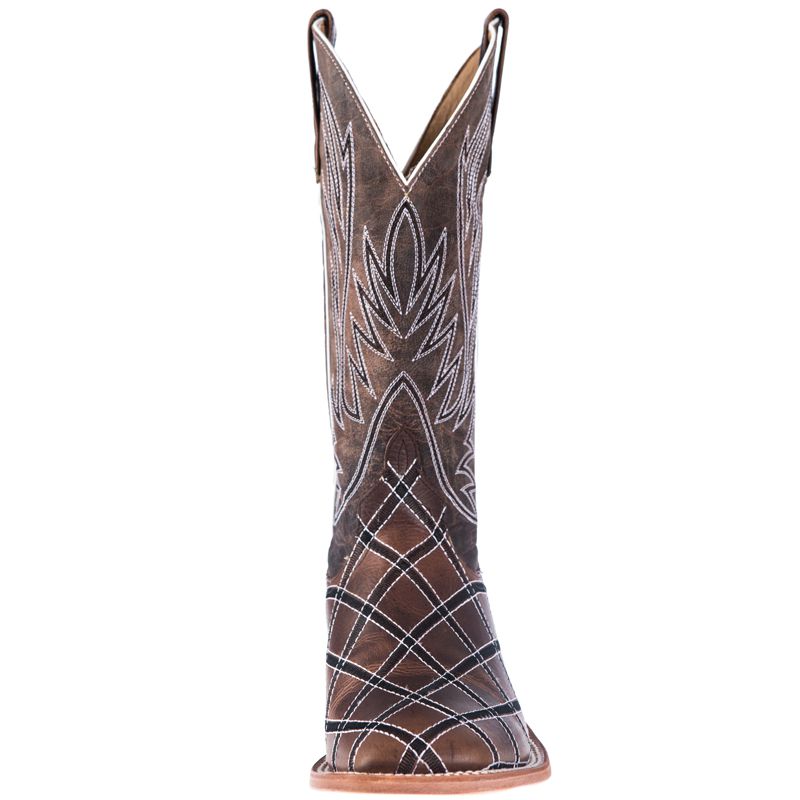 Horse Power Men's Sabotage Moka Patchwork Cowboy Boots
