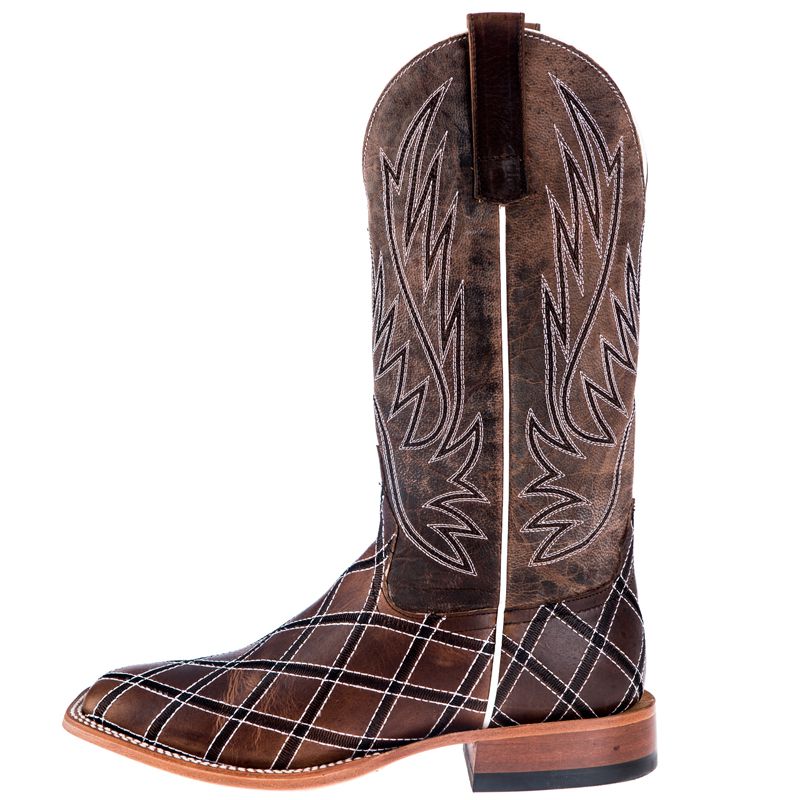 Horse Power Men's Sabotage Moka Patchwork Cowboy Boots