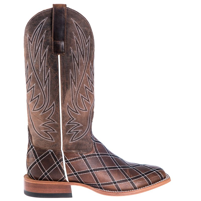 Horse Power Men's Sabotage Moka Patchwork Cowboy Boots