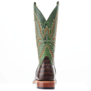 Horsepower Boots Men's Chocolate Caiman Print Cowboy Boot