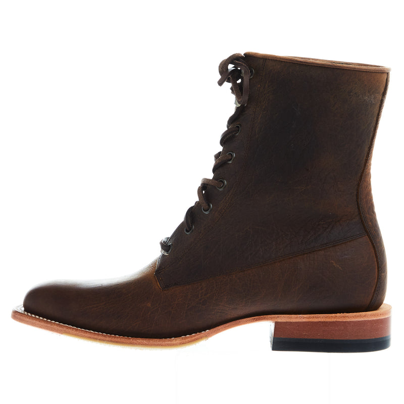 Horse Power Boots Mens Distressed Brown 7in Lace Up Boot