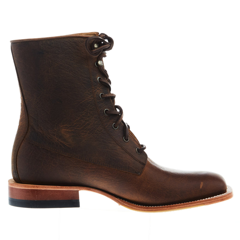 Horse Power Boots Mens Distressed Brown 7in Lace Up Boot