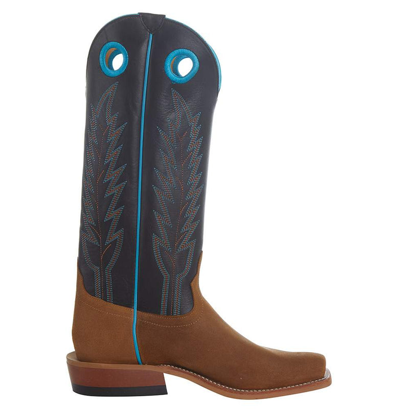 Horsepower Boots Men`s Sawdust Roughout 15in. Black Marissa Top Cowboy Boot