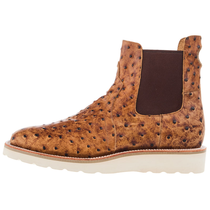 Horse Power Boots Men`s Saddle Impostrich 6In Swedge Casual