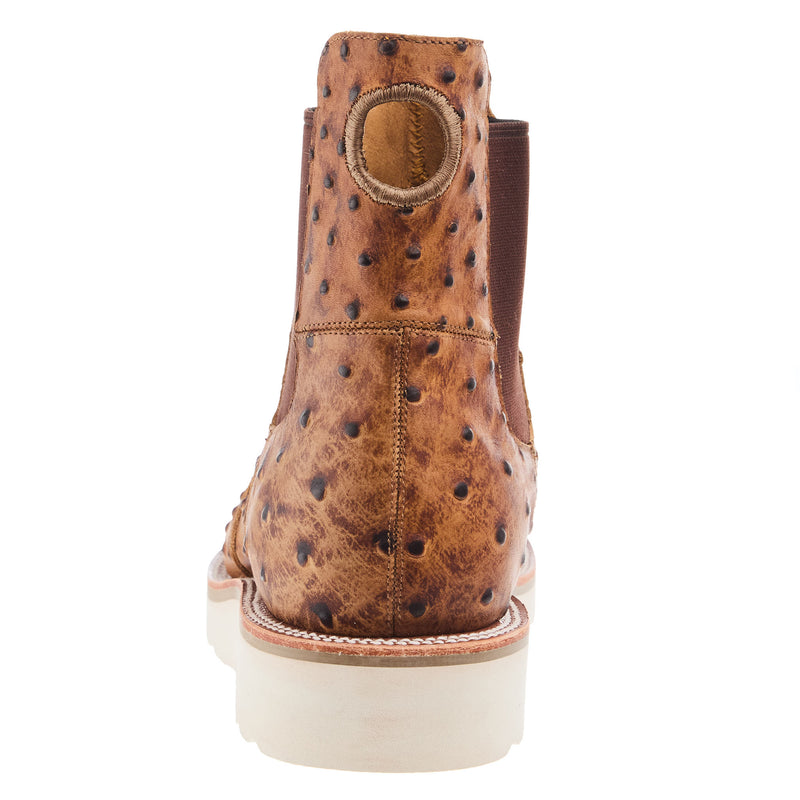 Horse Power Boots Men`s Saddle Impostrich 6In Swedge Casual