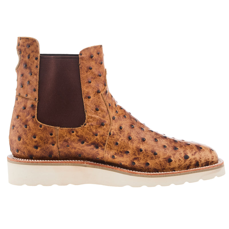 Horse Power Boots Men`s Saddle Impostrich 6In Swedge Casual