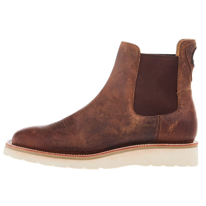 Horse Power Boots Men`s Distressed Bison 6In Swedge Casual