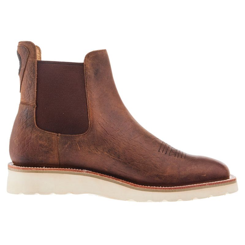 Horse Power Boots Men`s Distressed Bison 6In Swedge Casual