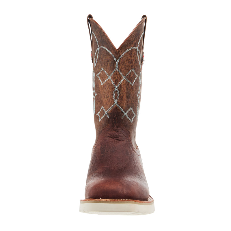 Horse Power Boots Men`s Swedge Cognac Distressed Vison Vamp Bone Mad Dog Top