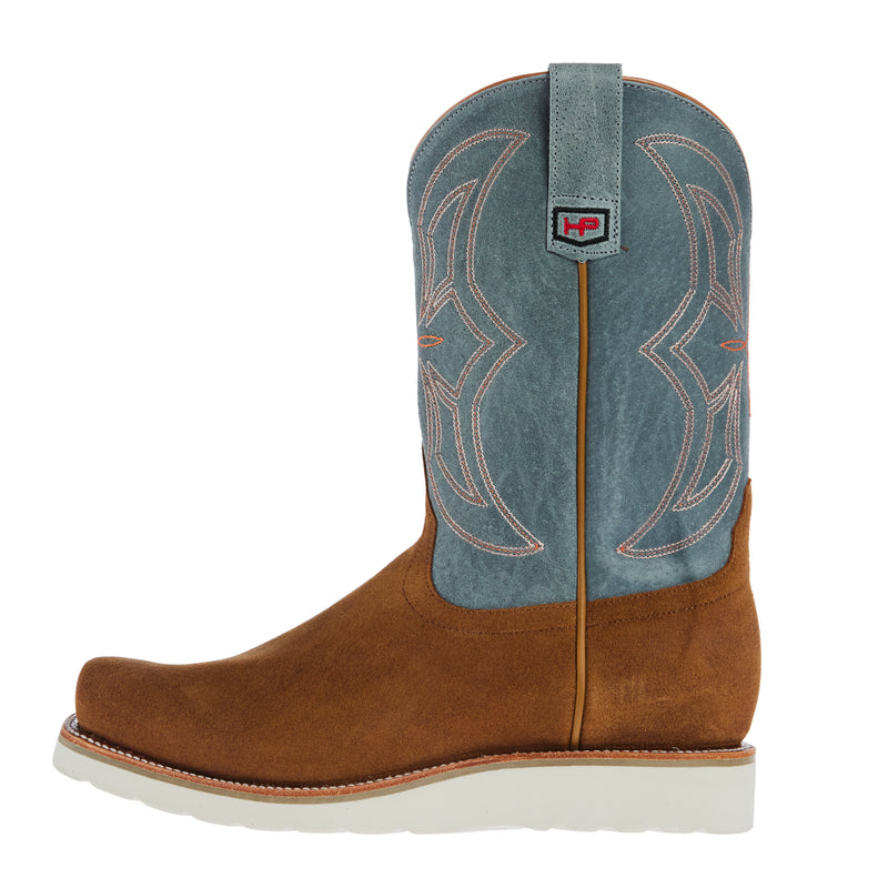 Horse Power Boots Mens Swedge Sawdust Roughout Vamp Grey Sinsation Top