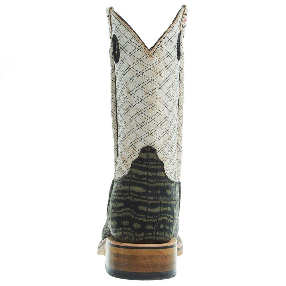 Horsepower Boots Men's Coco Vintage Caiman Print 12 In Top