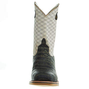 Horsepower Boots Men's Coco Vintage Caiman Print 12 In Top Steel Toe Work Boot