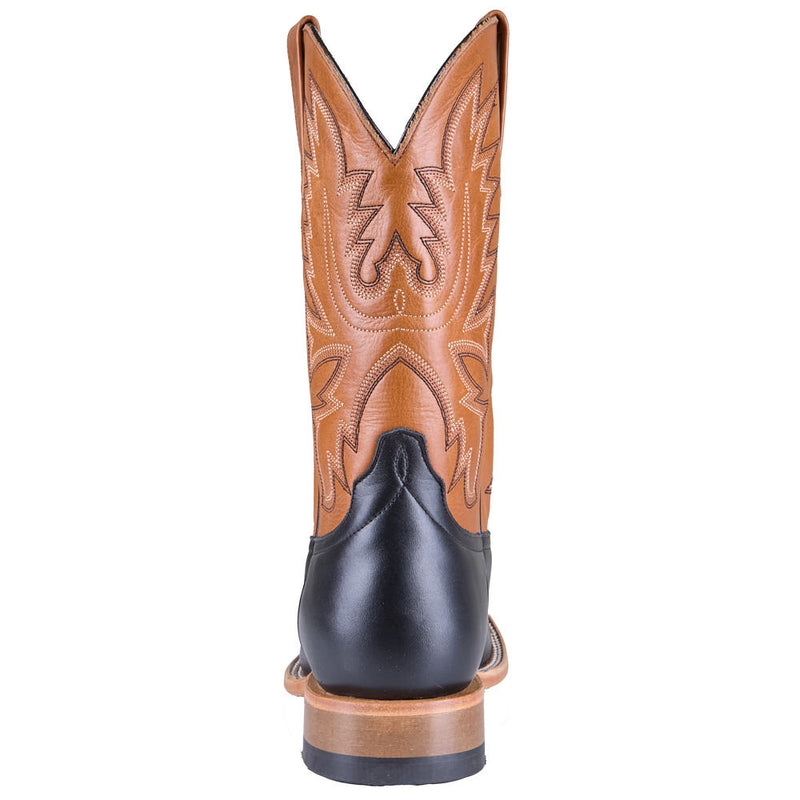 Horse Power Boots Men's Black Full Grain Vamp 11in Canuto Cinnamon Top