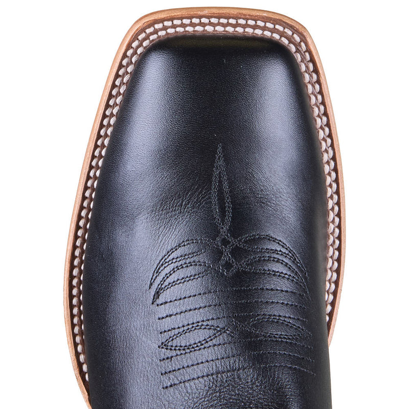 Horse Power Boots Men's Black Full Grain Vamp 11in Canuto Cinnamon Top