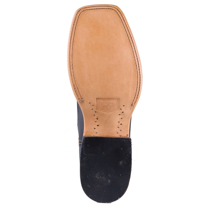 Horse Power Boots Men's Black Full Grain Vamp 11in Canuto Cinnamon Top