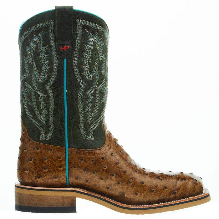 Horsepower Boots Men's Honey Impostrich Print 12 In Top Steel Toe Work Boot