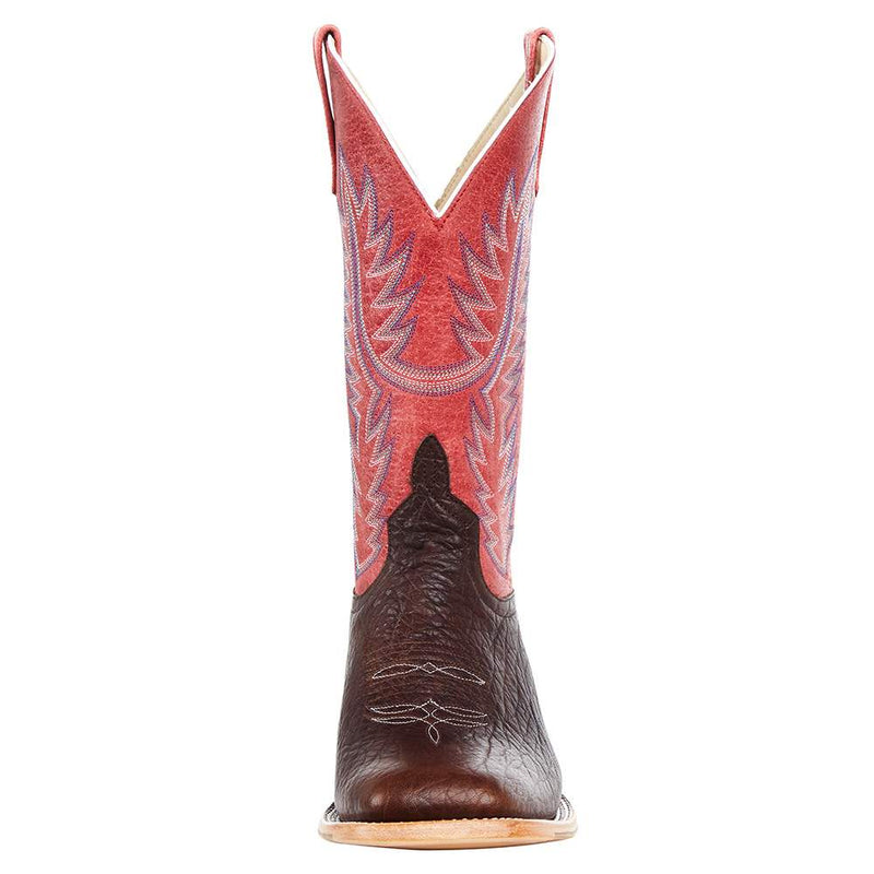 Horsepower Boots Men`s Brown Shrunken Shoulder 13` Red Sinsation Top Boot