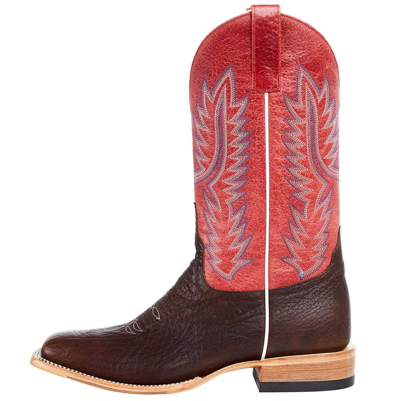 Horsepower Boots Men`s Brown Shrunken Shoulder 13` Red Sinsation Top Boot