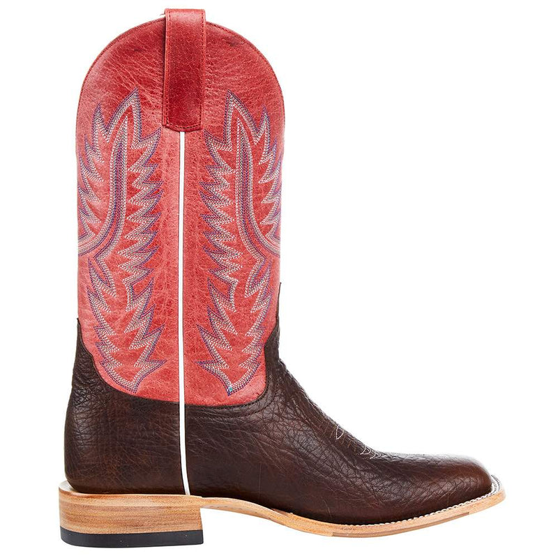 Horsepower Boots Men`s Brown Shrunken Shoulder 13` Red Sinsation Top Boot