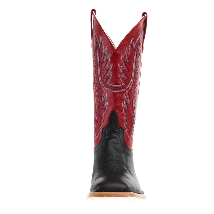 Horse Power Boots Men's Black Full Grain Vamp 13in Red Vitro Top