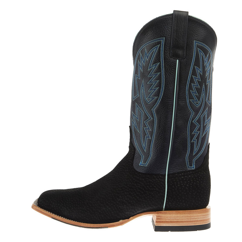 Horse Power Top Hand Men`s Black Carpincho Vamp 13in Blue Jeans New Orleans Top Boot