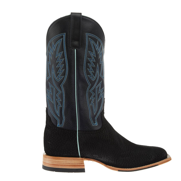 Horse Power Top Hand Men`s Black Carpincho Vamp 13in Blue Jeans New Orleans Top Boot