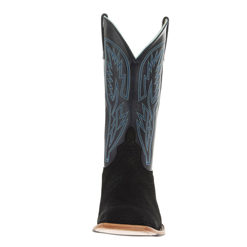 Horse Power Top Hand Men`s Black Carpincho Vamp 13in Blue Jeans New Orleans Top Boot
