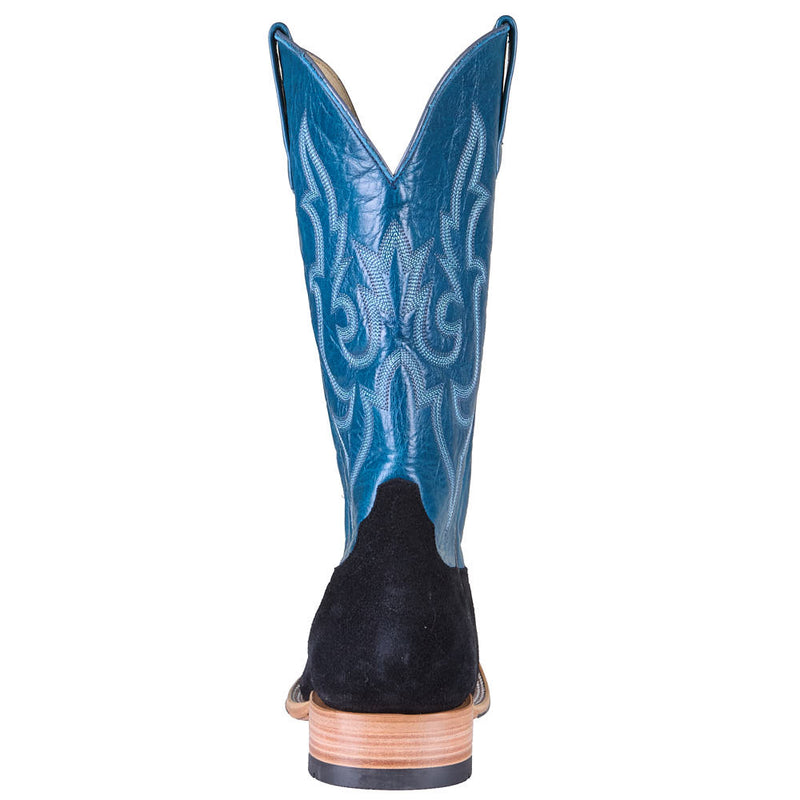 Horse Power Top Hand Men's Black Suede Vamp 13in Azure New Orleans Top