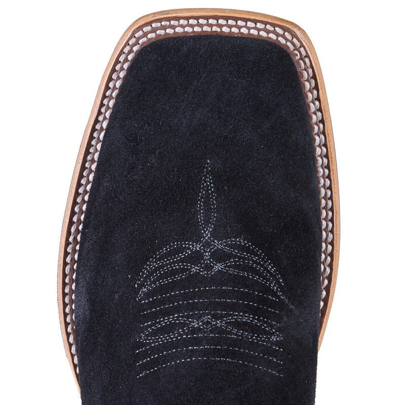 Horse Power Top Hand Men's Black Suede Vamp 13in Azure New Orleans Top