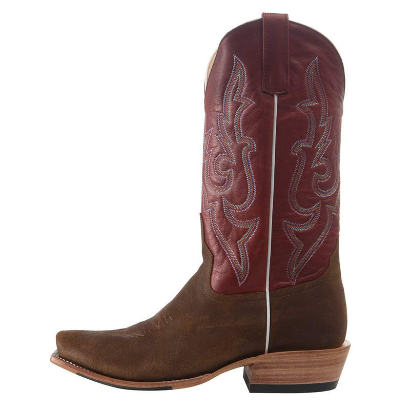 Horse Power Top Hand Men`s Waxy Commander Roughout 13in Red Top Cutter Toe Boot
