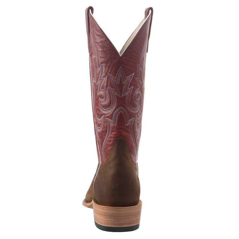 Horse Power Top Hand Men`s Waxy Commander Roughout 13in Red Top Cutter Toe Boot