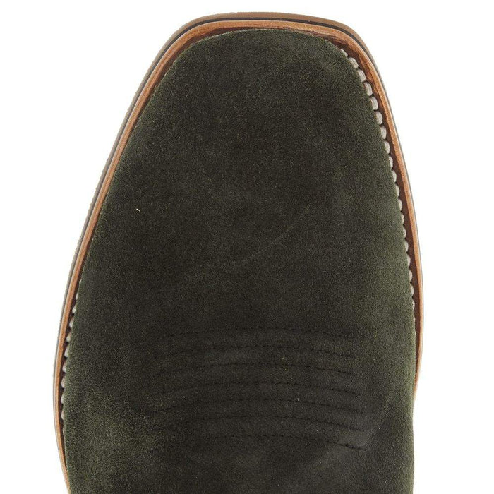 Horsepower Boots Top Hand Men's Military Green Suede 13in Black Flynn Top