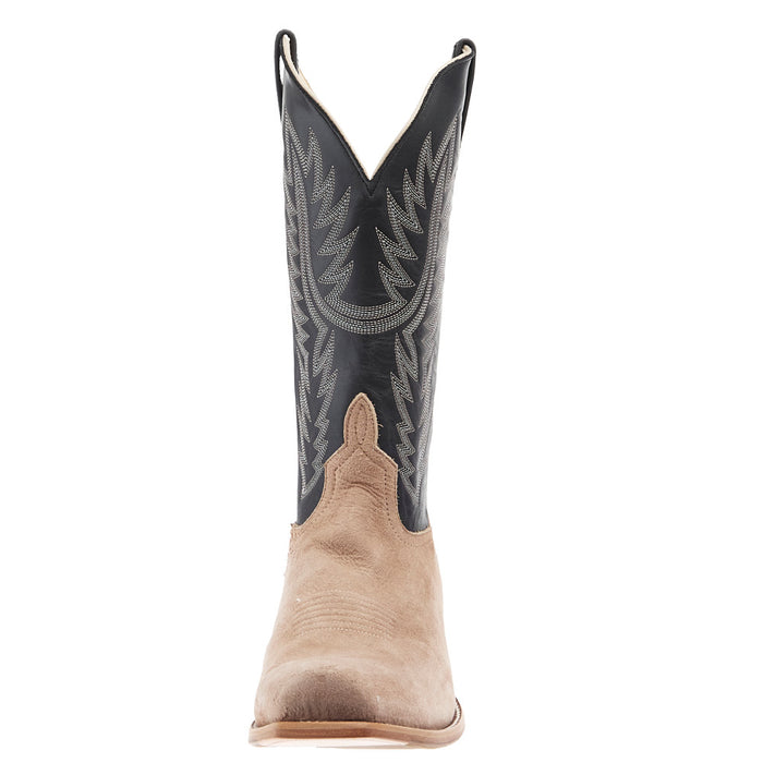 Horse Power Top Hand Men`s Tan Vintage Smooth Ostrich Reversed Vamp 13In Top