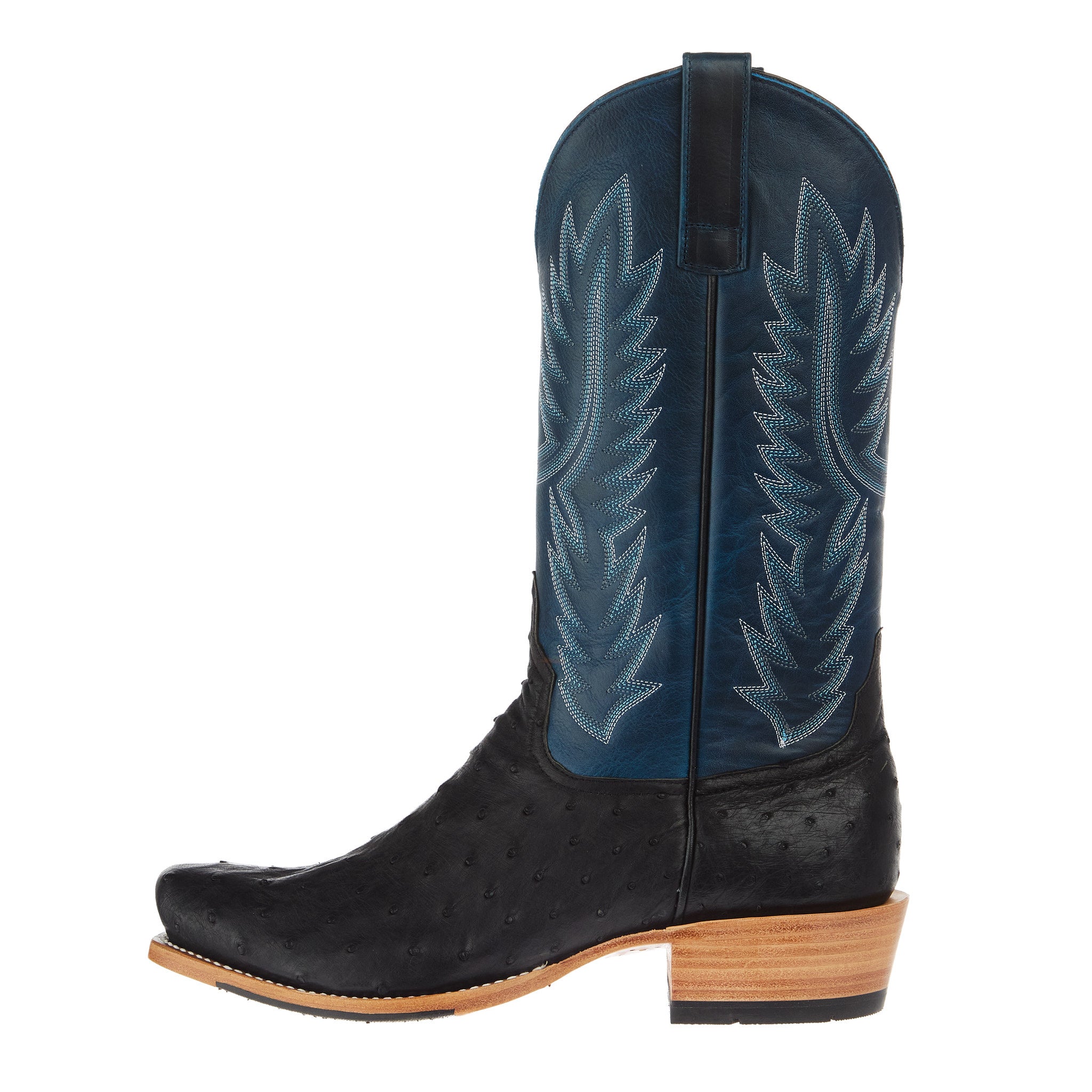 Horse Power Top Hand Men`s Black Full Quill Ostrich 13In Azure New