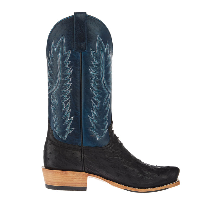 Horse Power Top Hand Men`s Black Full Quill Ostrich 13In Azure New Orleans Top