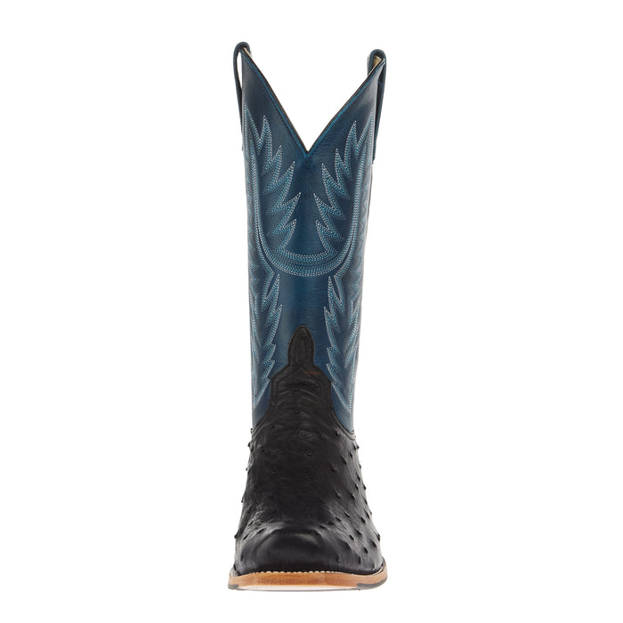 Horse Power Top Hand Men`s Black Full Quill Ostrich 13In Azure New Orleans Top