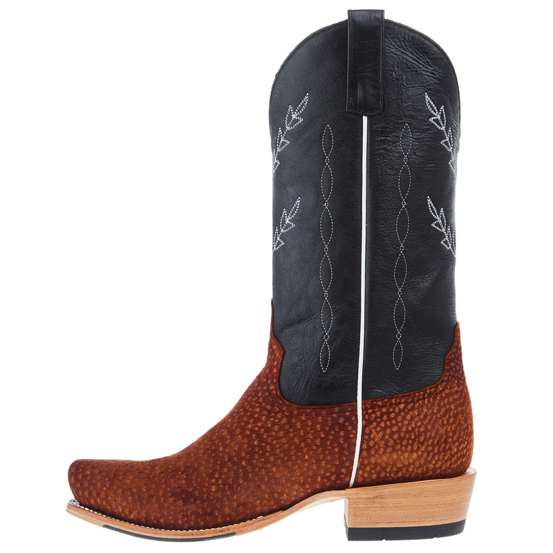 Horse Power Top Hand Men`s Rust Carpincho 13in Black Texas Top