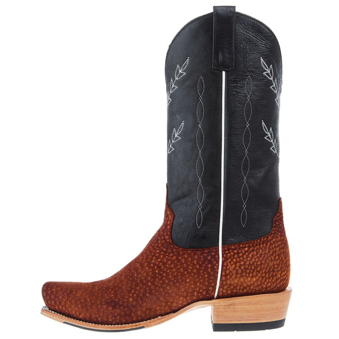 Horse Power Top Hand Men`s Rust Carpincho 13in Black Texas Top