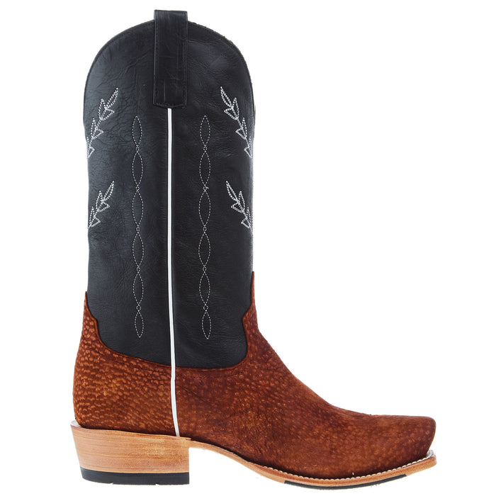 Horse Power Top Hand Men`s Rust Carpincho 13in Black Texas Top